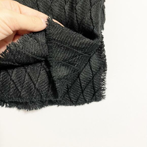 New! Anne Klein Black Diamond Pleated Wrap - Picture 4 of 8